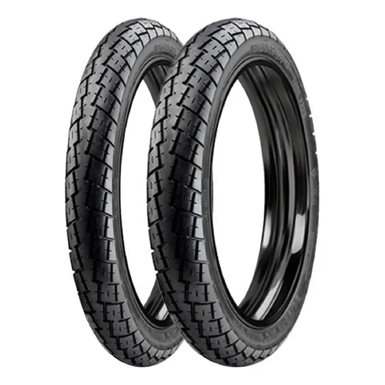 Par Pneu 2.75-17 E 60/100-17 Soho Crypton Mobilete Dream