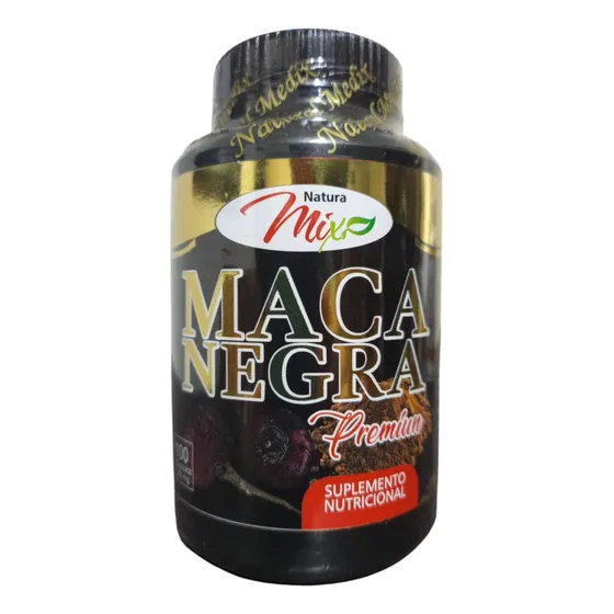 Maca Negra Premium 500mg X 100 Energia Vigor Natural Medix