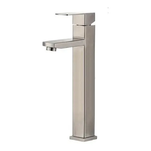 Llave De Lavamanos Monomando Inox Agua Fria Y Caliente 30cm