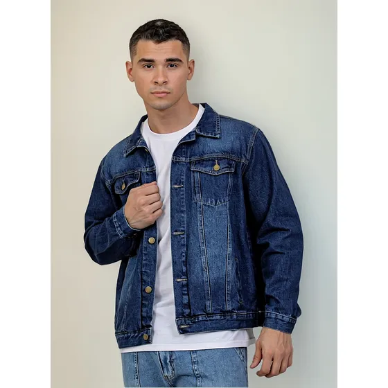 Campera Jeans Mendotty Hombre Rigida