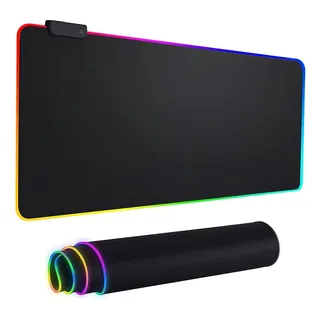 Mouse Pad Gamer Rgb Led Speed Para Mouse E Teclado 80x30cm Mouse Pad Gamer Rgb Led Speed Para Mouse E Teclado 80x30cm