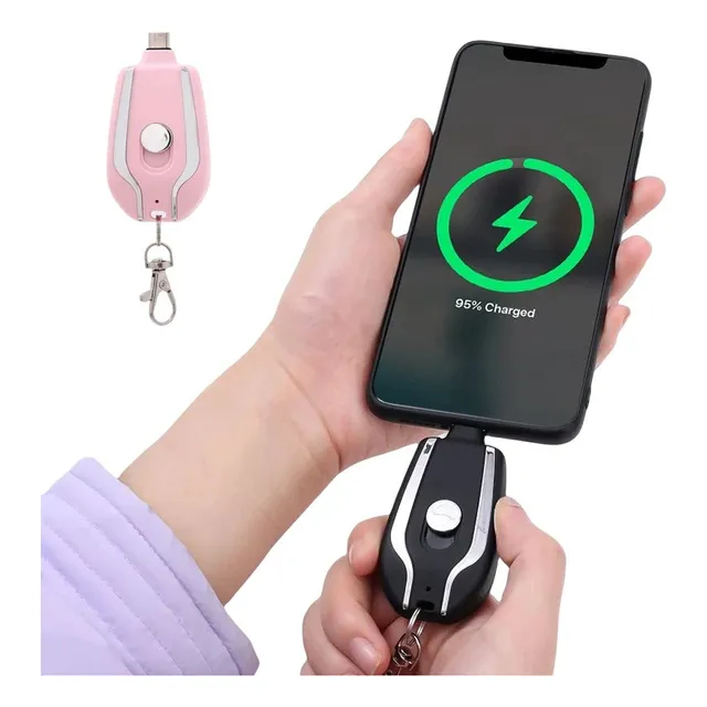 Llavero Cargador Portatil De Power Bank 1500 Tipo C