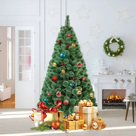 Árvore Pinheiro De Natal Luxo Verde Cheia Nevada 150cm