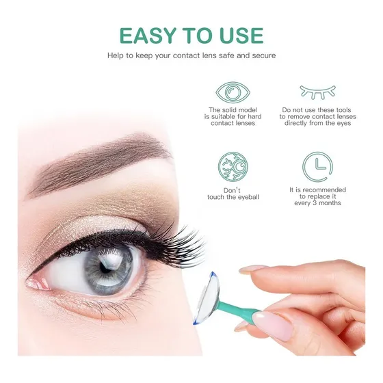 Aplicador Extractor Removedor Lentes De Contacto Silicona