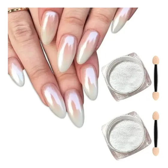 2 Efecto Perla Para Uñas Incluye Aplicador