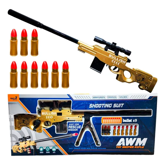 Arma Pistola Rifle Francotirador Awp Grande Juguete Regalo