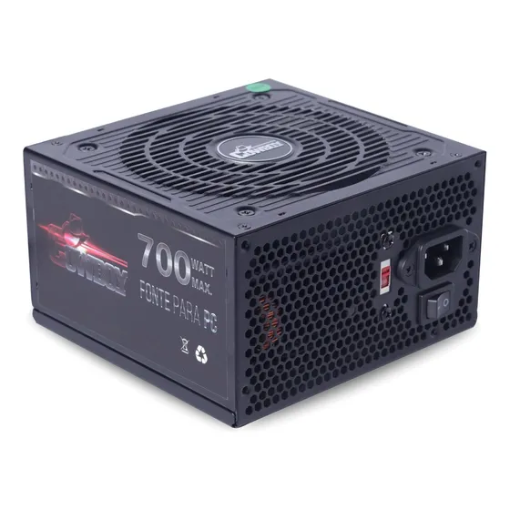 Fonte De Alimentação Pc Atx 700w Real Bivolt 110v/220v Sata