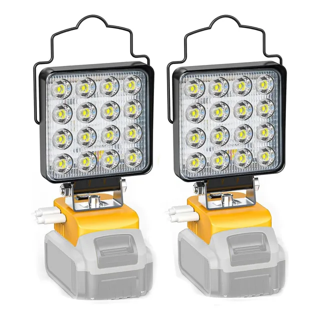 Lámpara Led Ecarke 20v Batería Recargable Usb Tipo-c 2 Unida