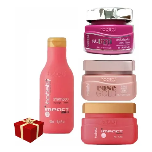 Kit Hobety Cronograma Capilar Capilar 4 Produtos Hobety