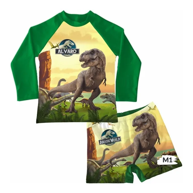 Conjunto De Traje De Baño Niño Jurassic World Dinosaurio 