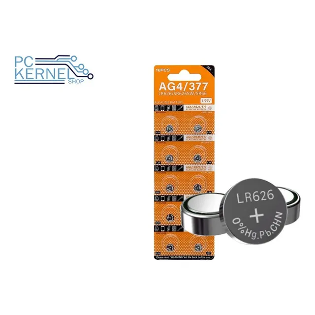 Batería De Repuesto Reloj Lr626 / Lr66 Ag4 Alcalina