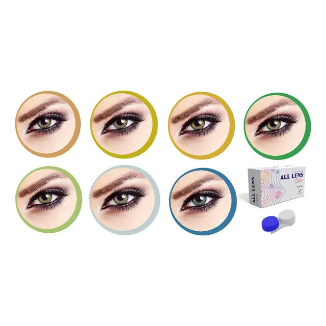 Lentes De Contato Colorida Clear Colors Premium / Com Borda