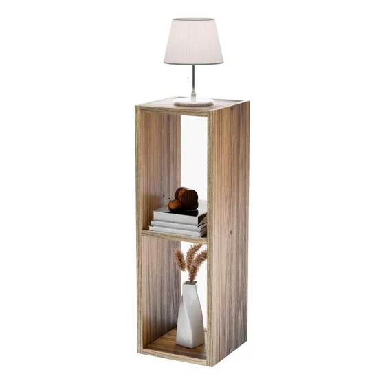 Mesa De Cabeceira Pequena 20x20x60cm Diamante Freijó Quarto
