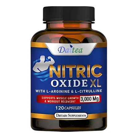 Oxido Nítrico Xl, L-arginina, L Citrulina 3000 Mg 120 Cap.