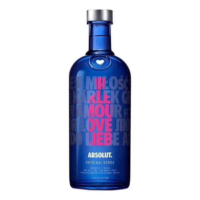 Vodka Absolut Drop Of Love X 750ml-edicion Limitada-suecia