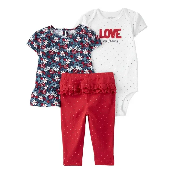 Conjunto Carters Bebe Niño Set 3 Pzas Original