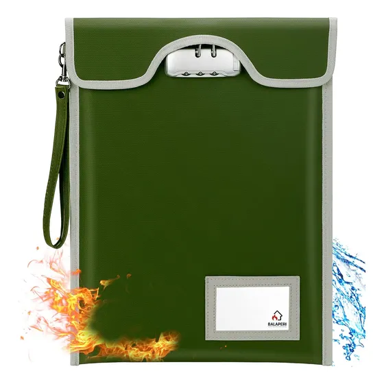 Bolsa Ignifuga Balaperi Impermeable Con Cerradura 35x28cm O