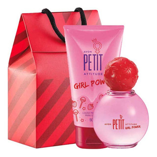 Avon Kit Petit Atittude Girl Power: ColÎnia 50ml + Loção Hidratante 50ml (2 Itens) Avon Kit Petit Atittude Girl Power: ColÎnia 50ml + Loção Hidratante 50ml (2 Itens)