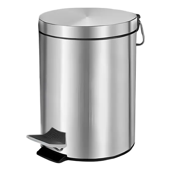 Papelera De Acero Inoxidable 8lt De Acero Inoxidable Hr-571
