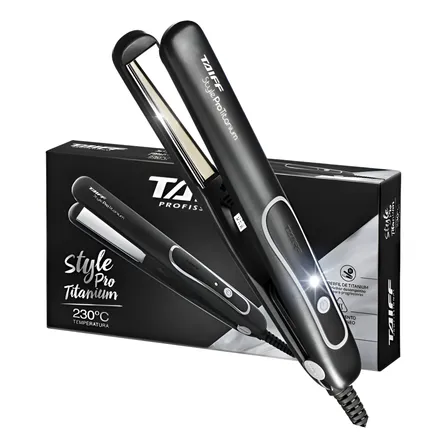 Chapinha Taiff Style Pro Titanium 230oc Profissional Bivolt Preto E Prata 127/220v