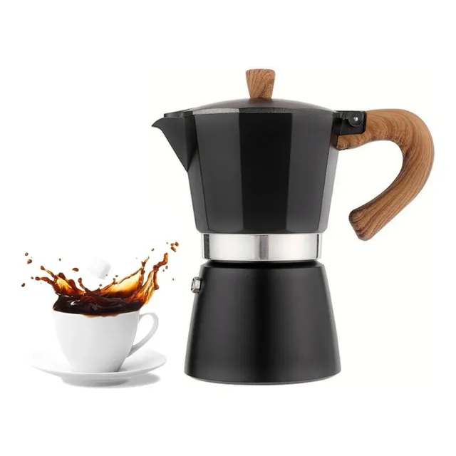 Cafetera Expresso Fuerte Prensa Italiana 9 Tazas Aluminio