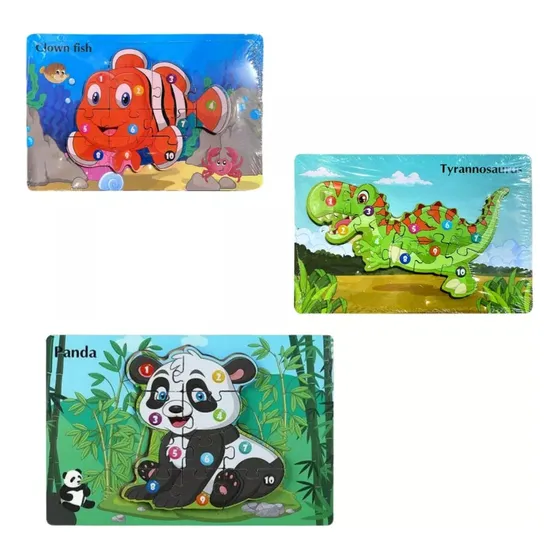 Rompecabezas Madera Juguete Didáctico Montessori Puzzle