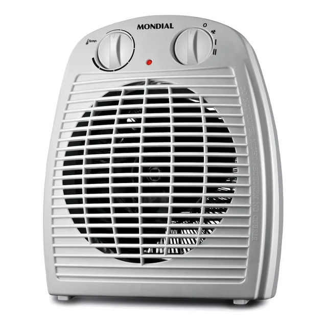 Aquecedor de Ar A-08 3 Em 1 Com 2 Níveis De Aquecimento e Função Circular Cor Cinza Mondial 127V