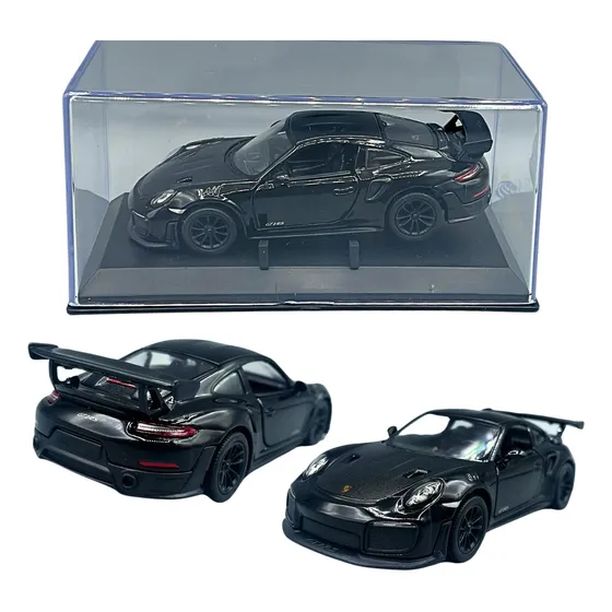 Miniatura Porsche 911 Gt2 Rs Carrinho Ferro Fricção - Preto