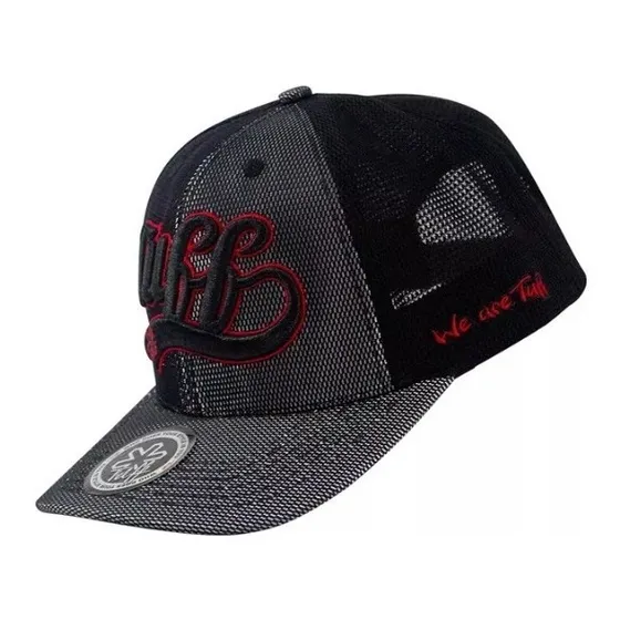 Bone Tuff Oficial Moon Preto Com Frente Prata E Tela Preta