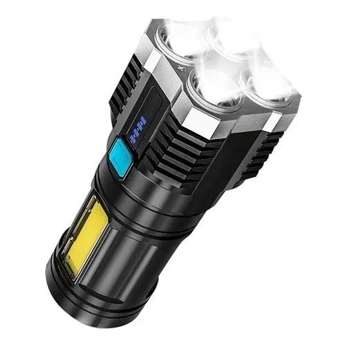 Lanterna Cob De Alta Potência 5 Levou Lanterna Usb Recarregá