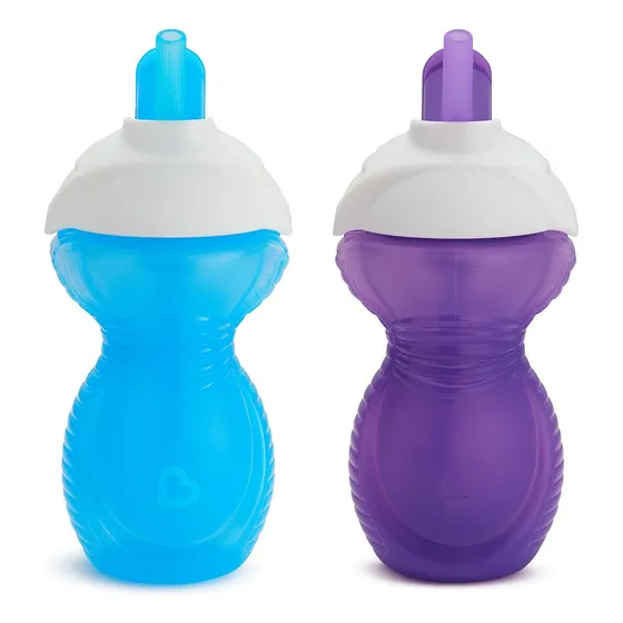 Pack 2 Tazas Antiderrame Y Bombilla Flip Click Lock Munchkin