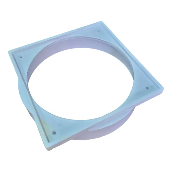 Porta Rejilla Pvc Blanco 10x10 Salida Hembra 110mm