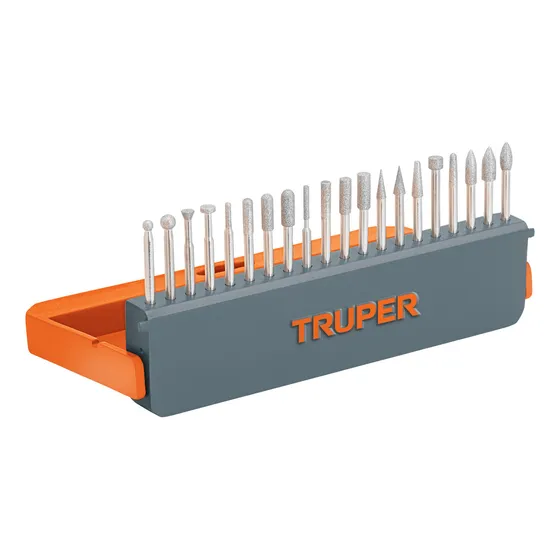 Juego De 20 Puntas Diamantadas Para Mototool Truper Moto-20pd
