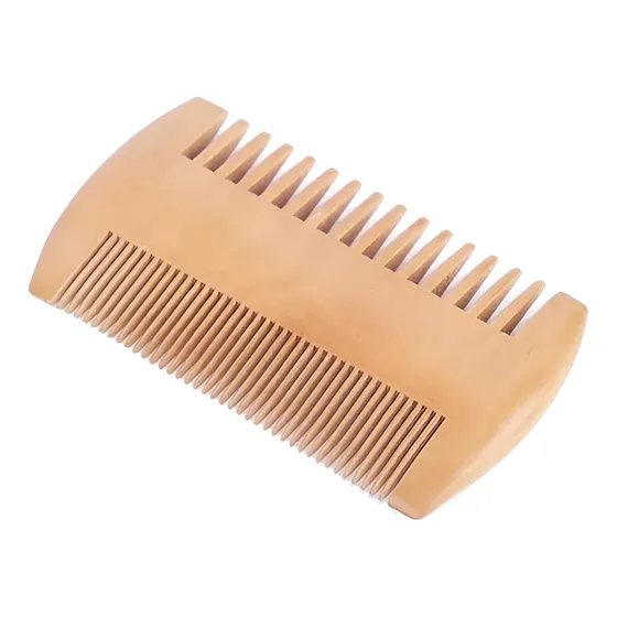 Peine De Madera Para Barba Y Pelo