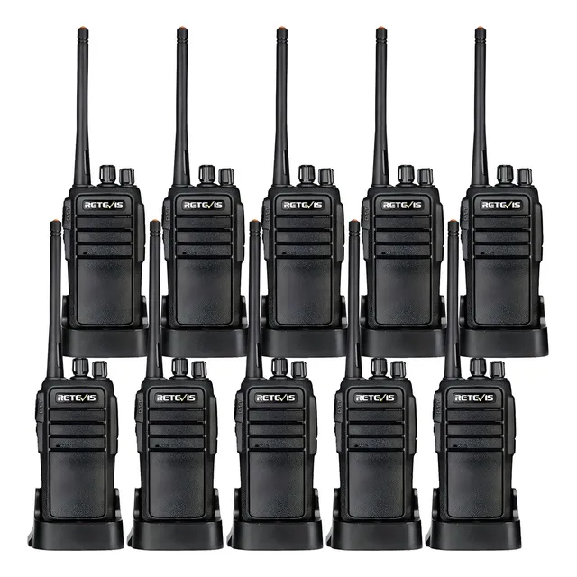 Retevis Rt21 Radios De Comunicacion, 3000 Mah Walkie Talkie Recargable, Vox Manos Libres, Tarea Pesada, Woki Tokis De Larga Distancia, Adultos Negocios Minorista Contratista Agricultura Restaurante