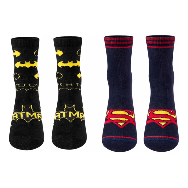 Meia Infantil Menino Cano Longo Super Herói 2 Pares Puket