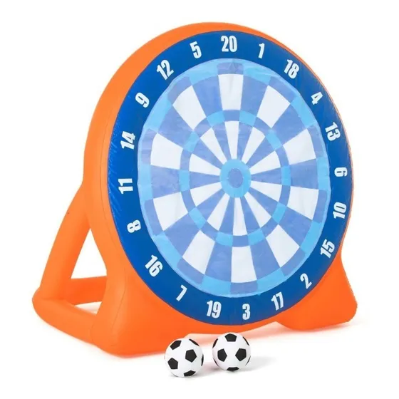 Juego Inflable Kickball Tiro Al Blanco Pelotas Arco Futbol