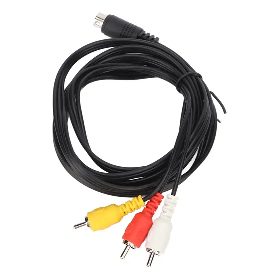 Cable Mini Din A 3 De 9 Pines Con Sonido Niquelado Y Vídeo
