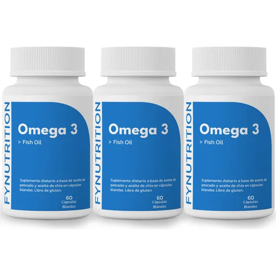 Omega 3 Fish Oil Fynutrition - Aceite De Pescado - 1000mg X3