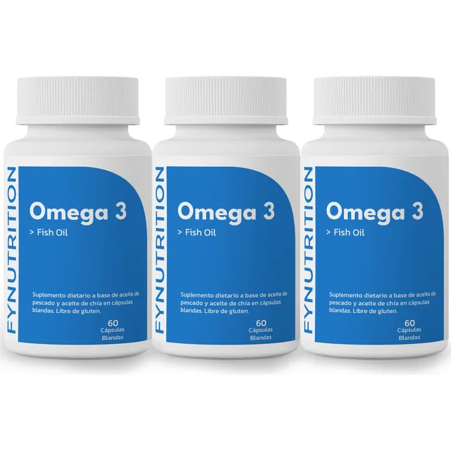 Omega 3 Fish Oil Fynutrition - Aceite De Pescado - 1000mg X3