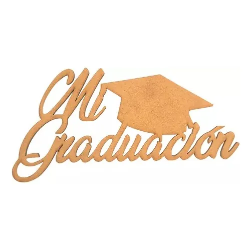 Letrero Mi Graduacion 80x40cm Madera Mdf  Decoracion