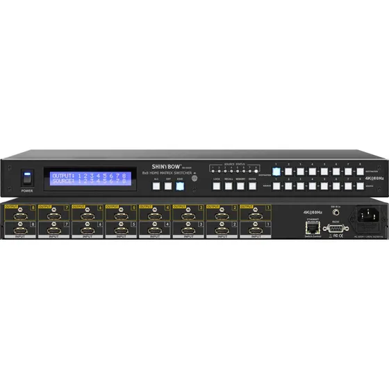 Asesoria /p 9x9 Matriz 4x8 8x8 Matrix Switcher Hdmi 4k Hdcp
