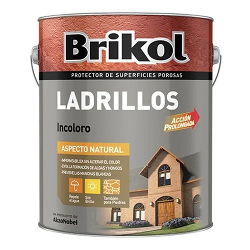 Brikol Ladrillos Impermeabilizante X 4 Lts - Sagitario Acabado Satinado Color Cerámico tipo de pintura o accesorio impregnante