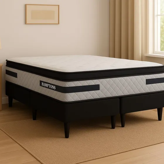 Sommier King Hamptons Platinum Colchon + Box - Lcm
