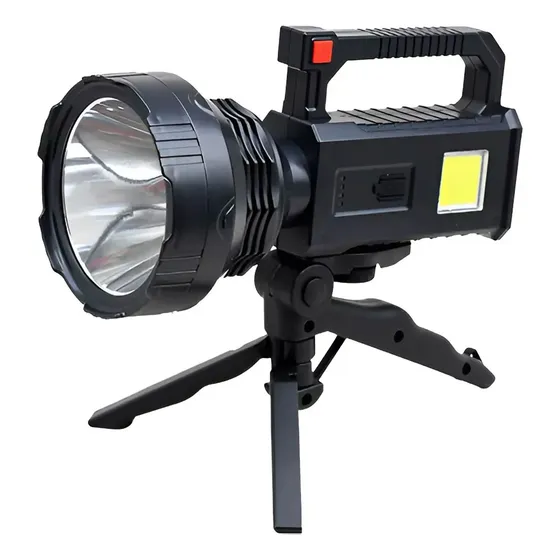 Linterna Solar Led Con Tripode Y Panel Solar Campamento Ss83
