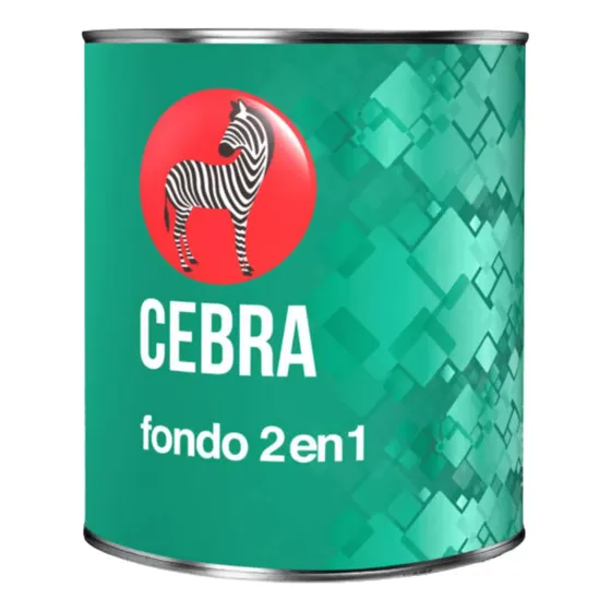Fondo 2 En 1 Rojo Cebra 1/4 De Galon Somos Tienda