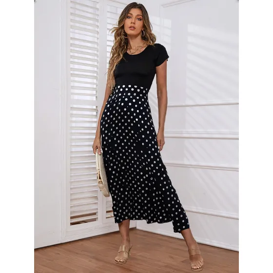 Maxi Vestido Sm Mujer Tobillo Seda Fría Casual