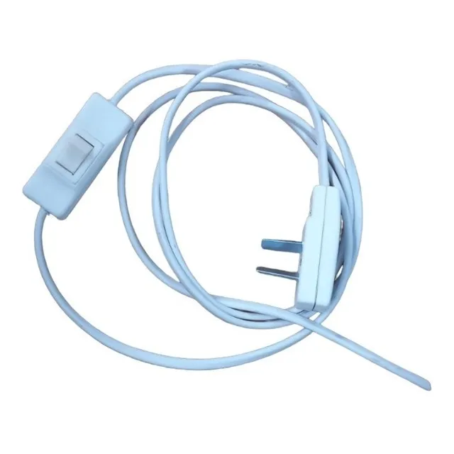 Cable Con Tecla ,enchufe Para Velador/lámparas X 10 Unidades