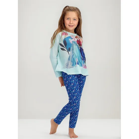 Pijama Frozen Caffarena Algodón Talla 10 Color Azul 30843