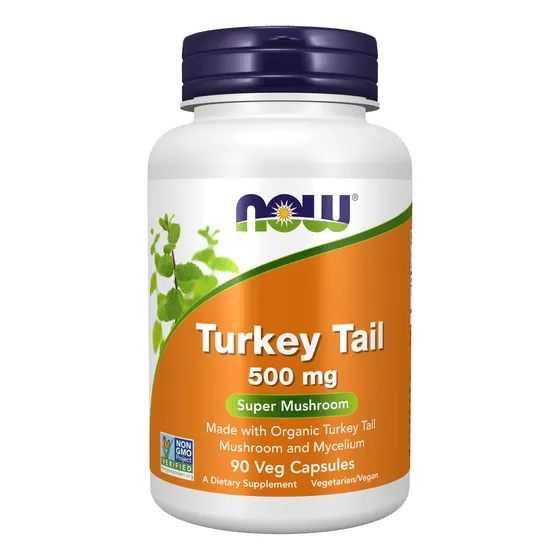 Supplement Now Hongos De Cola De Pavo, 500 Mg, 90 Cápsulas V
